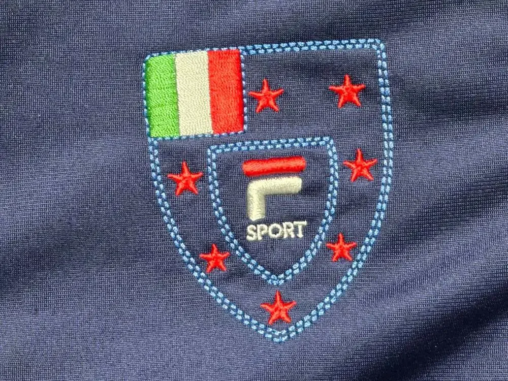Fila Sport Navy Blue Track Jacket with Italian Shield Logo